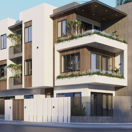 Thiết Kế Nhà Phố Hiện Đại 3 Tầng