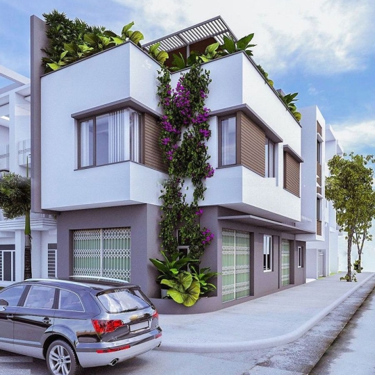 Thiết Kế Nhà Phố Hiện Đại 3 Tầng