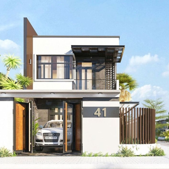 Thiết Kế Nhà Phố Hiện Đại 3 Tầng